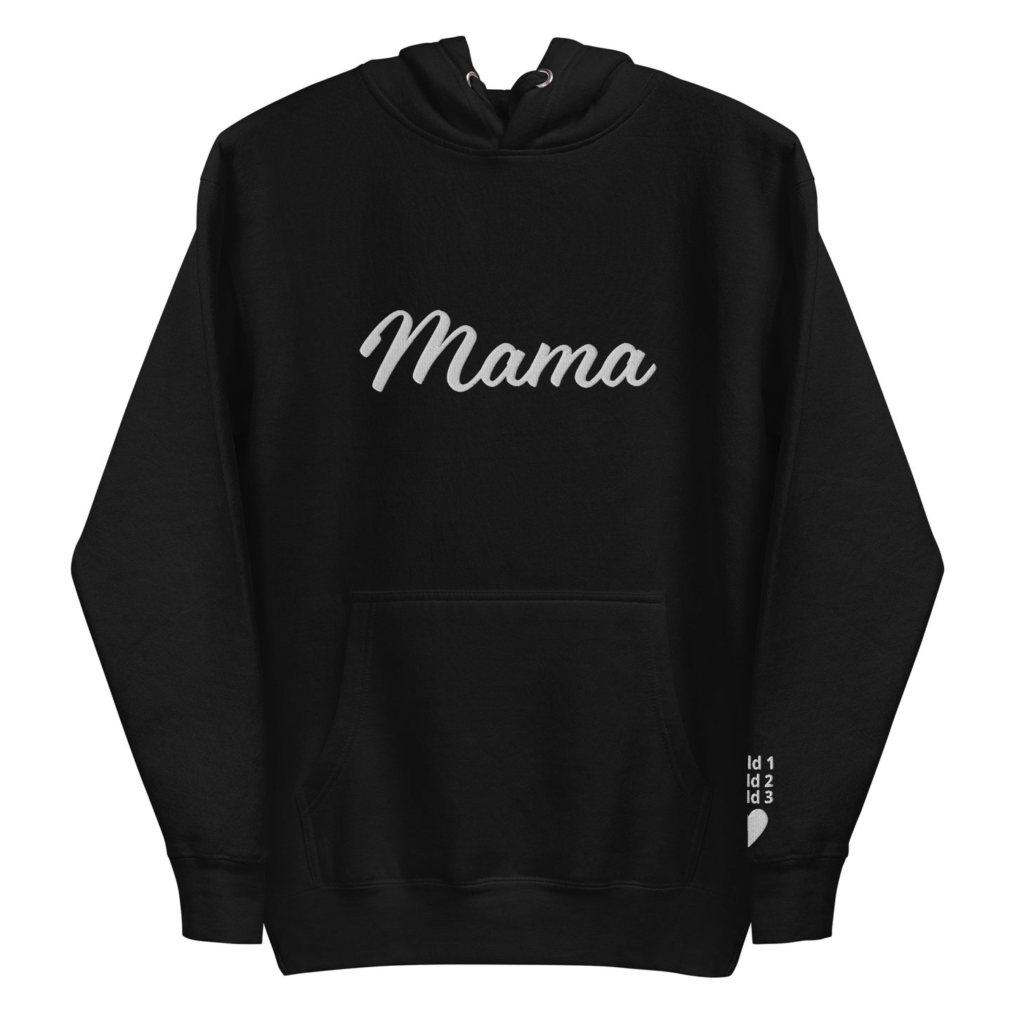 Custom Embroidered Mama Hoodie for 3 Children