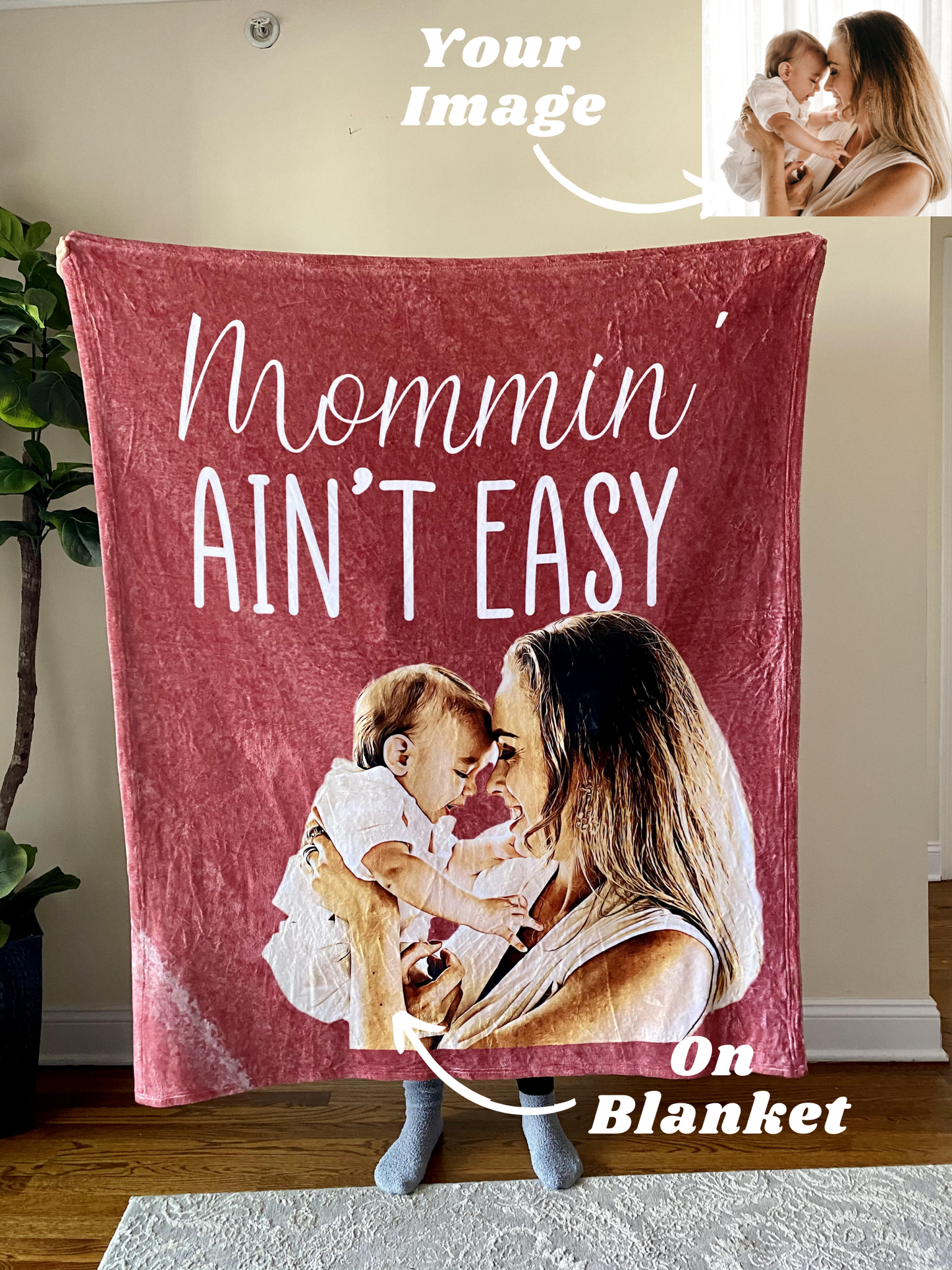 Mommin Custom Fleece Blanket