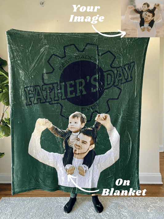 Best Daddy Custom Fleece Blanket