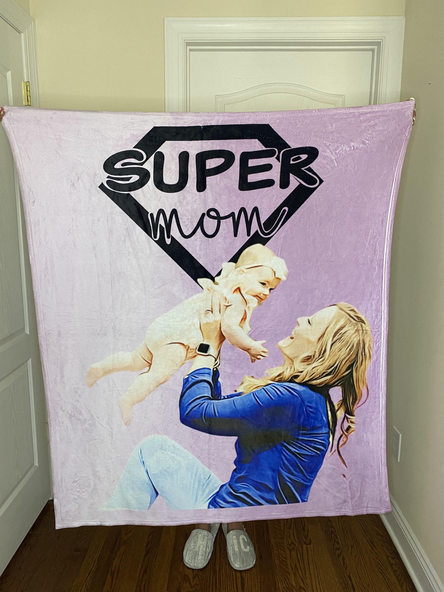 Super Mom Custom Fleece Blanket