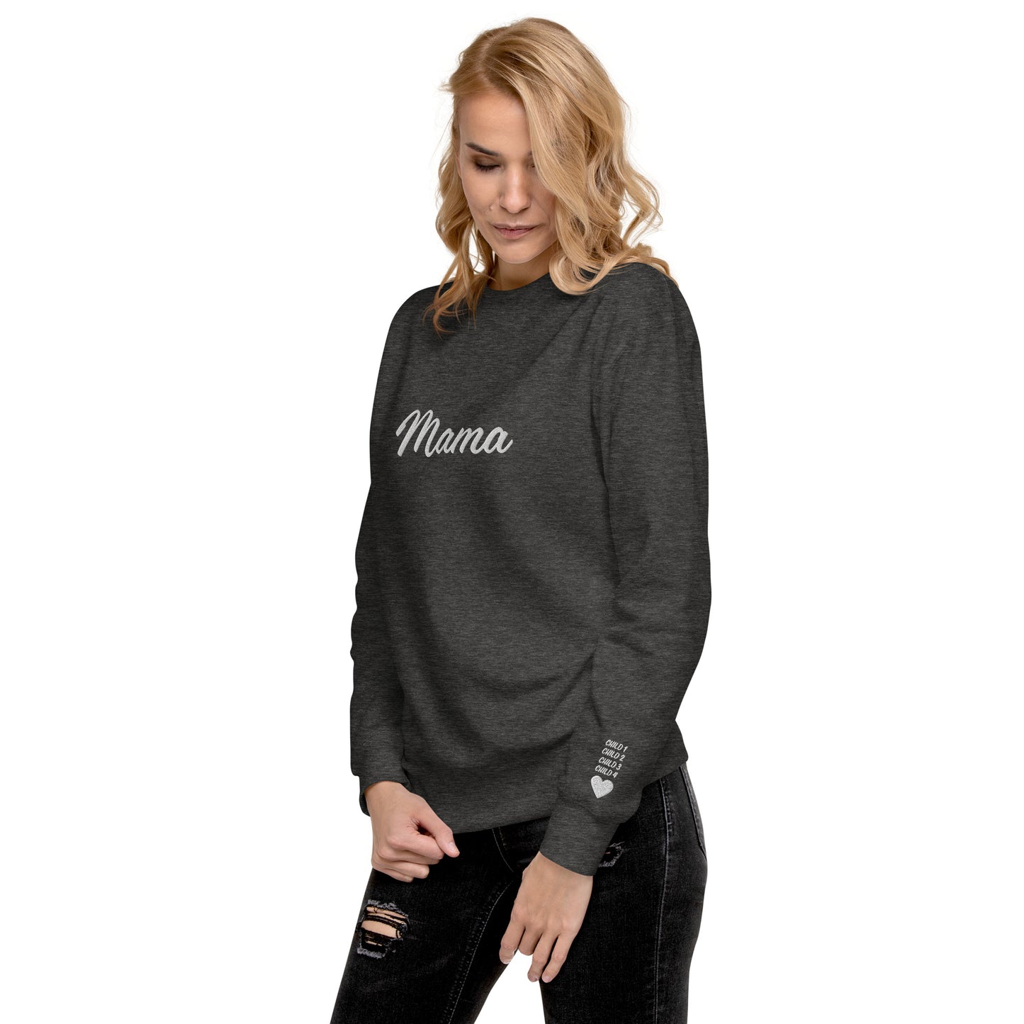 Custom Mama Premium Sweatshirt for 4 Children