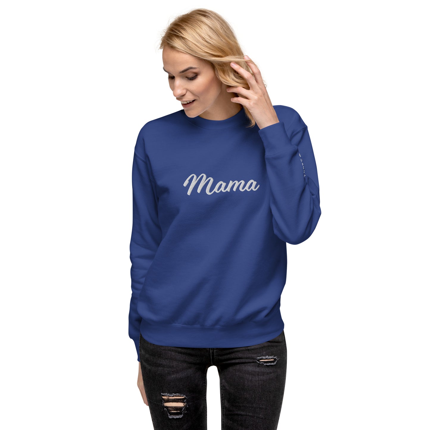 Custom Mama Premium Sweatshirt for 5 Children