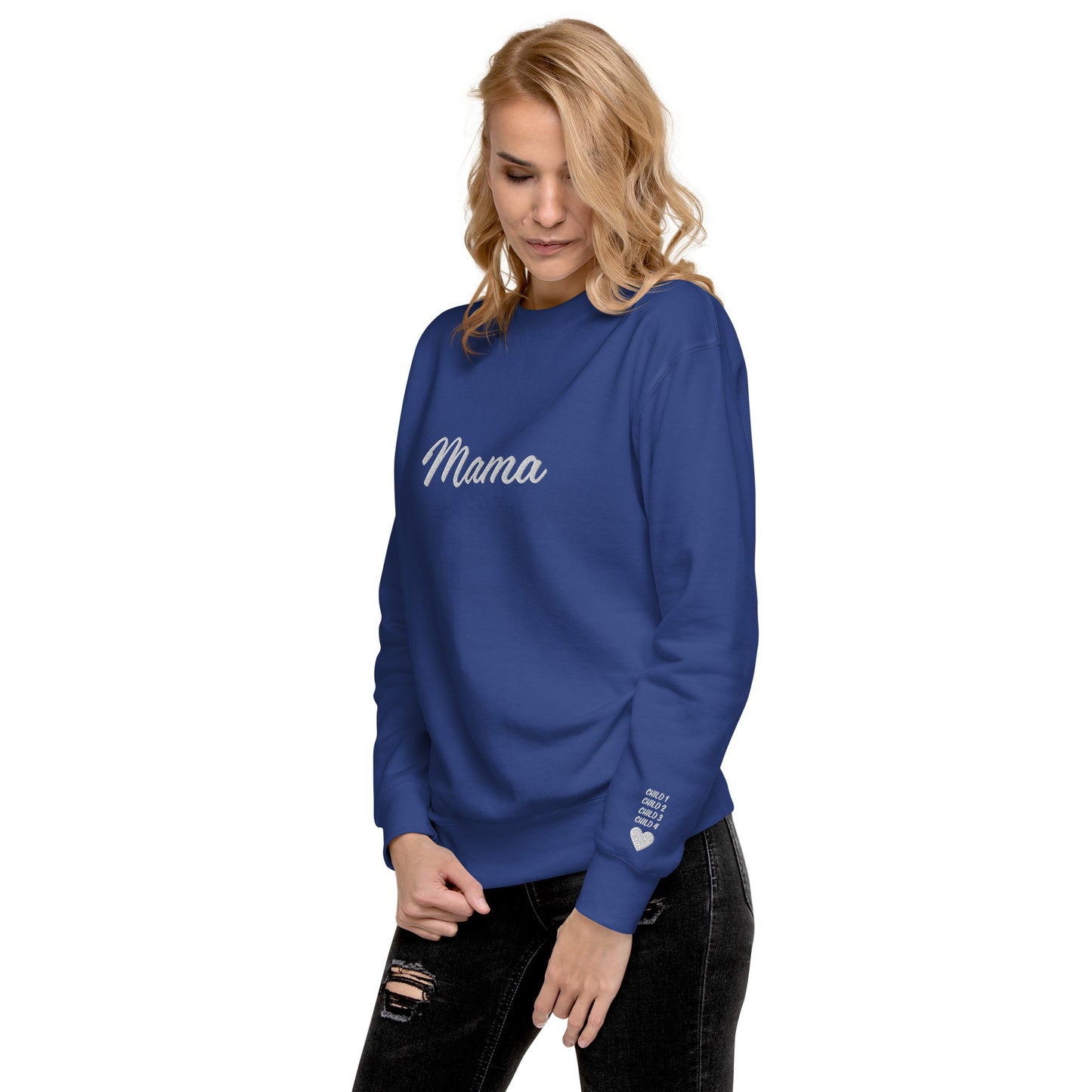 Custom Mama Premium Sweatshirt for 4 Children