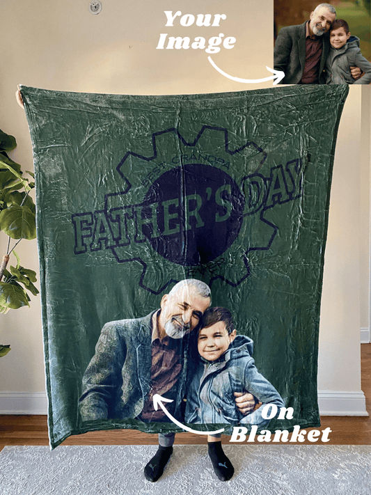 Best Grandpa Custom Fleece Blanket