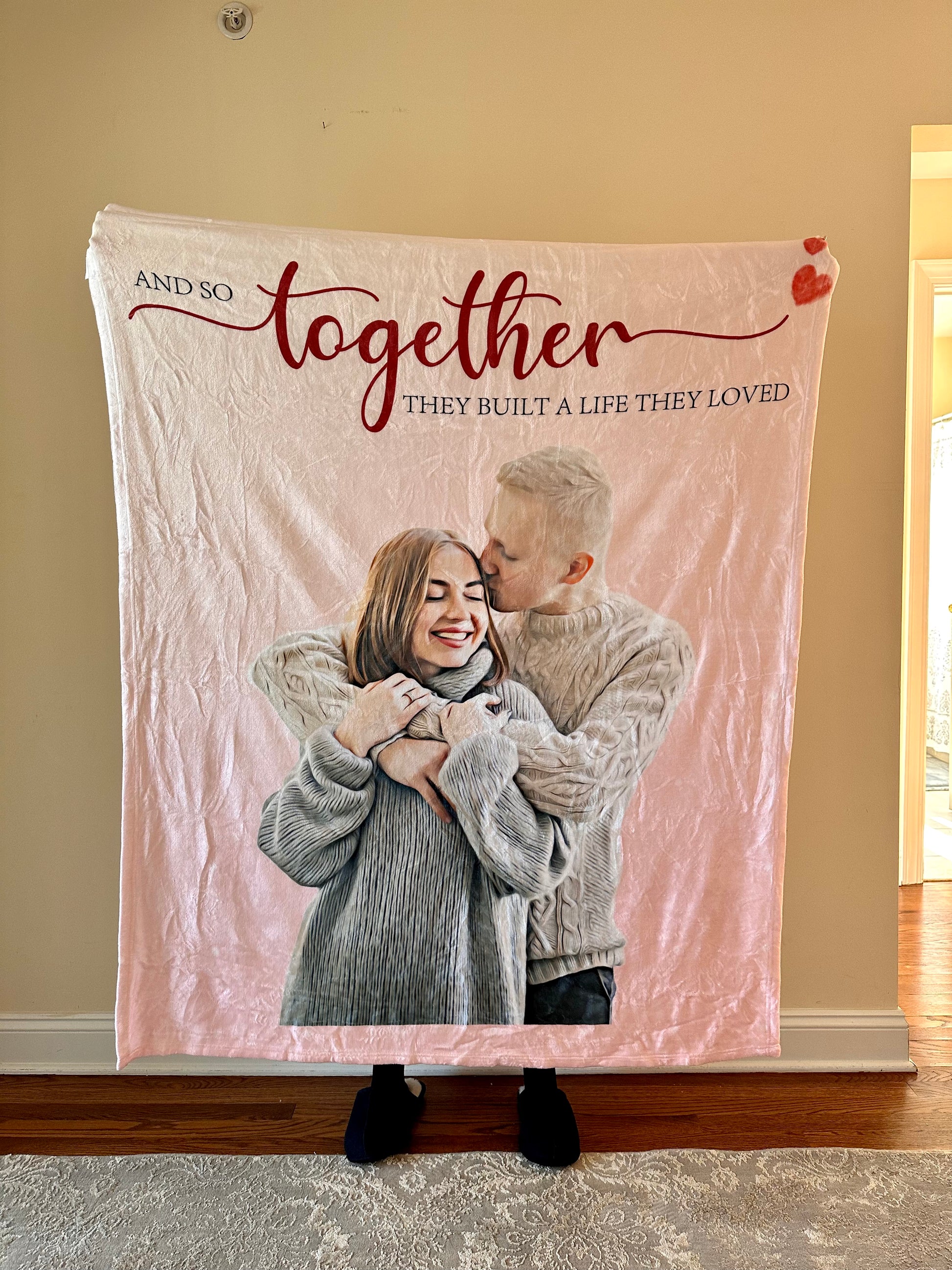 Bride to Be Gifts - Custom Woven Blanket