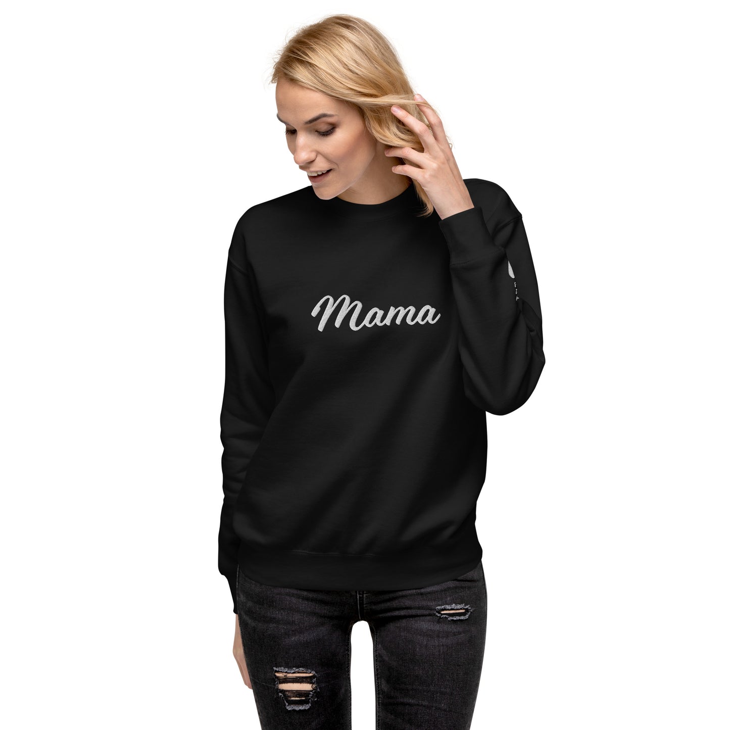 Custom Mama Premium Sweatshirt for 3 Children