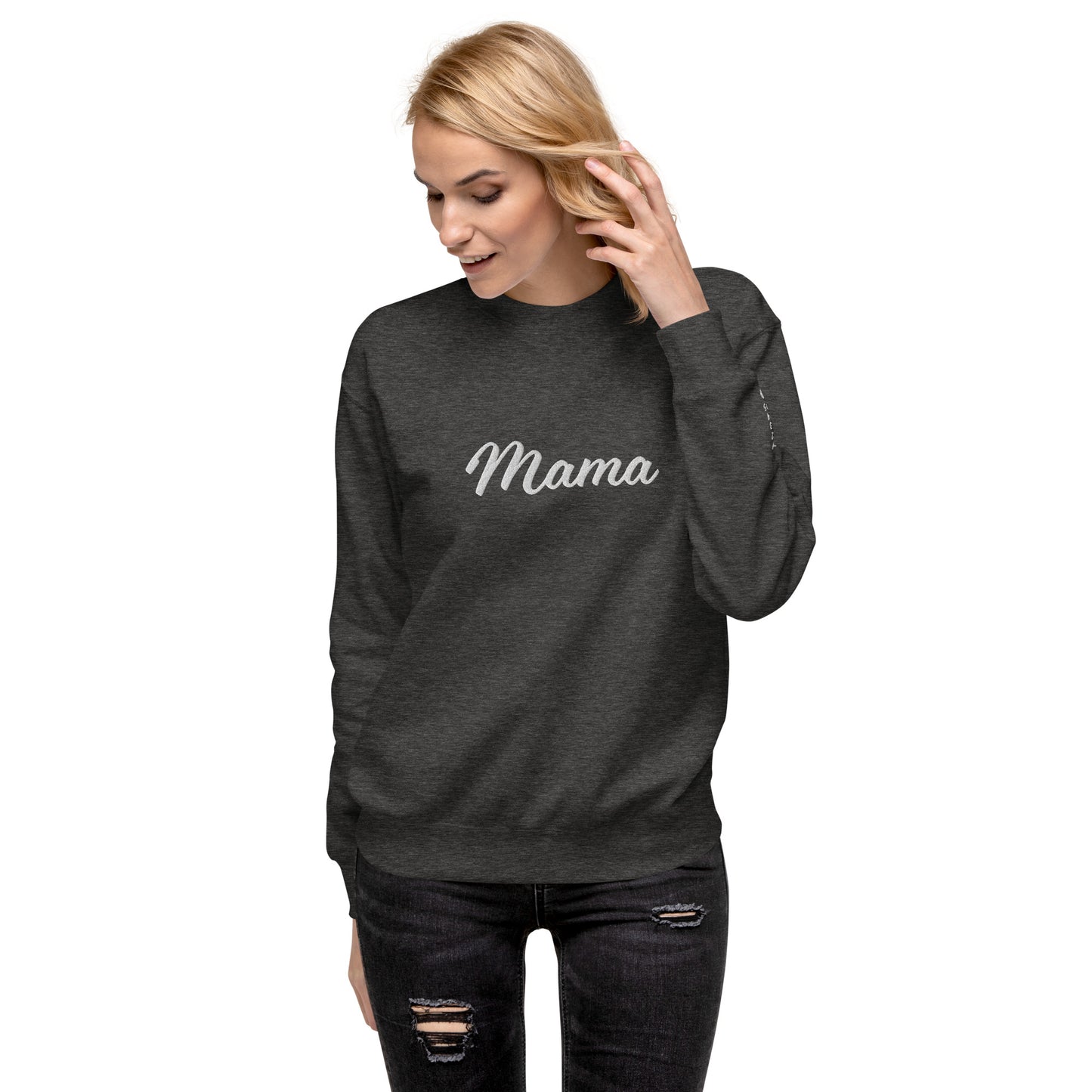 Custom Mama Premium Sweatshirt for 5 Children